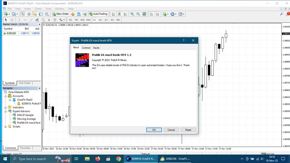 图片[1]-PraNik EA macd levels MT4 外汇EA-EA侦探社 - 全球领先的MQL5官网外汇EA机器人MT4自动化交易EA资源免费分享网站
