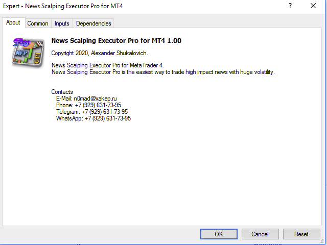 图片[1]-News Scalping Executor Pro for MT4 DEMO 外汇EA-EA侦探社 - 全球领先的MQL5官网外汇EA机器人MT4自动化交易EA资源免费分享网站